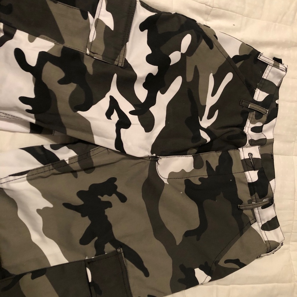 New gray, black and white cargo/camo from Zumba.